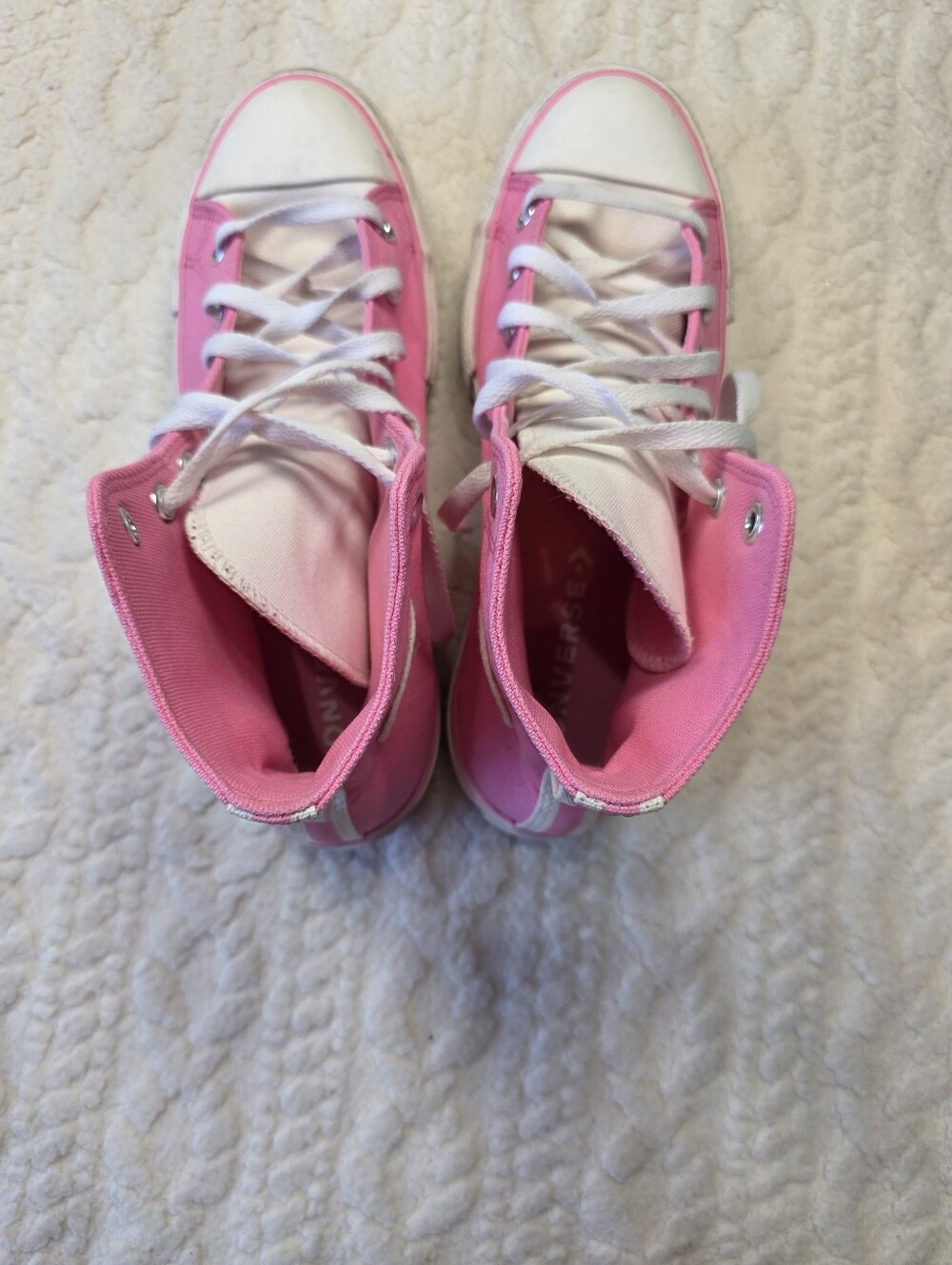 Converse Chuck Taylor All Star Platform Pink High Top Sneakers Women’s 10 - Picture 5 of 10